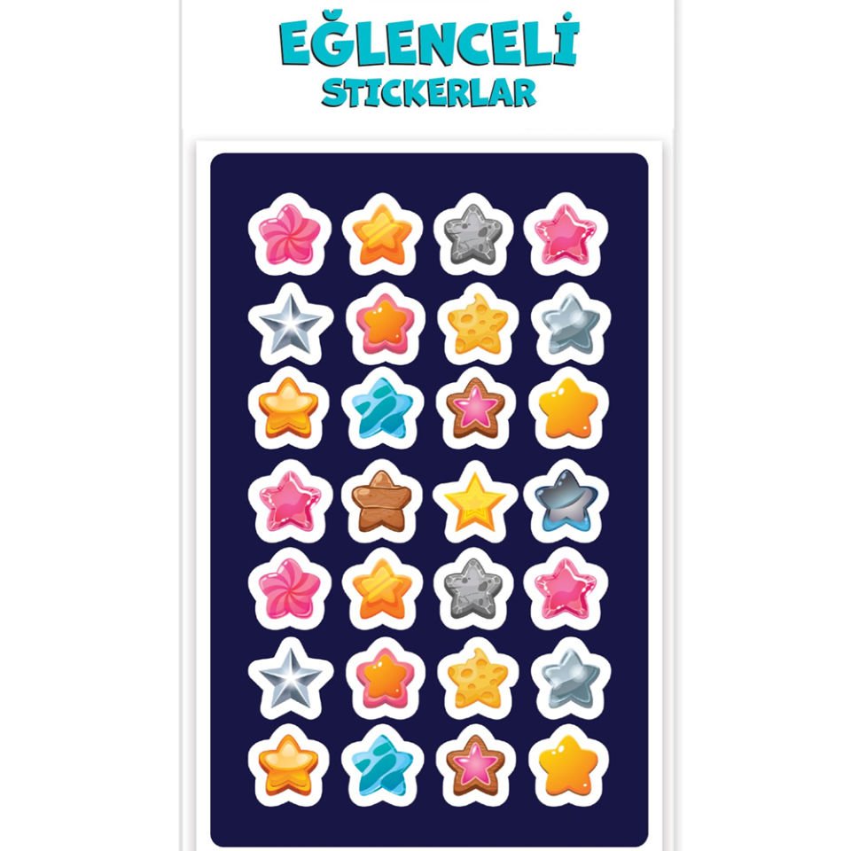 Keskin Color Puffy Sticker Orta Boy Yıldız 221207-99