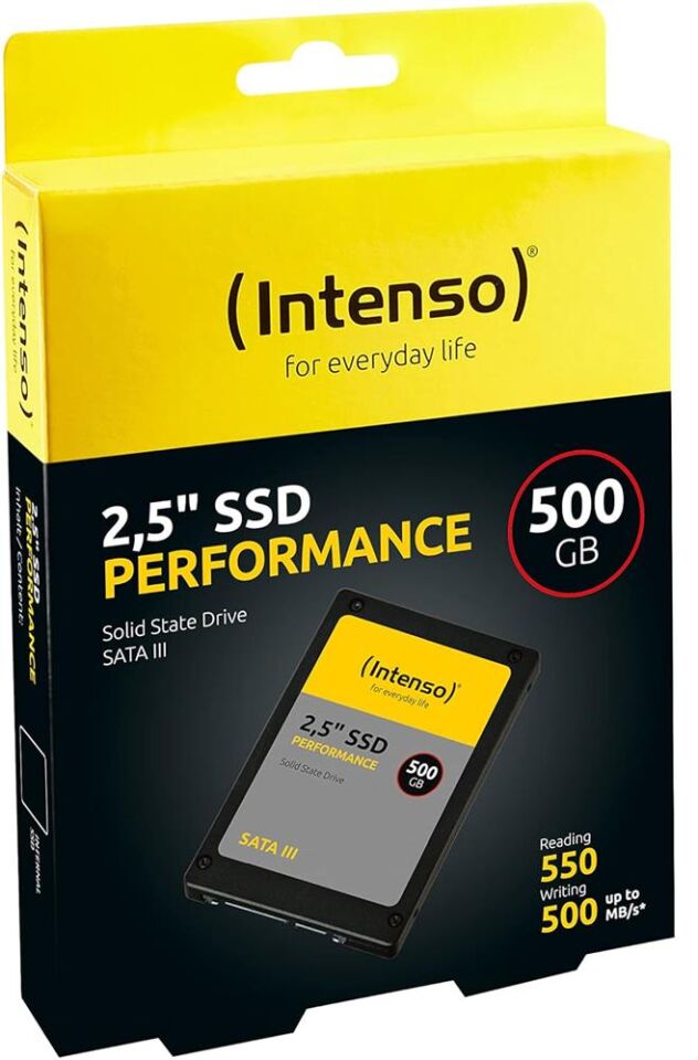 Intenso 500GB Performance 3814450 550MB--500MB-s 2.5'' Sata 3 Ssd