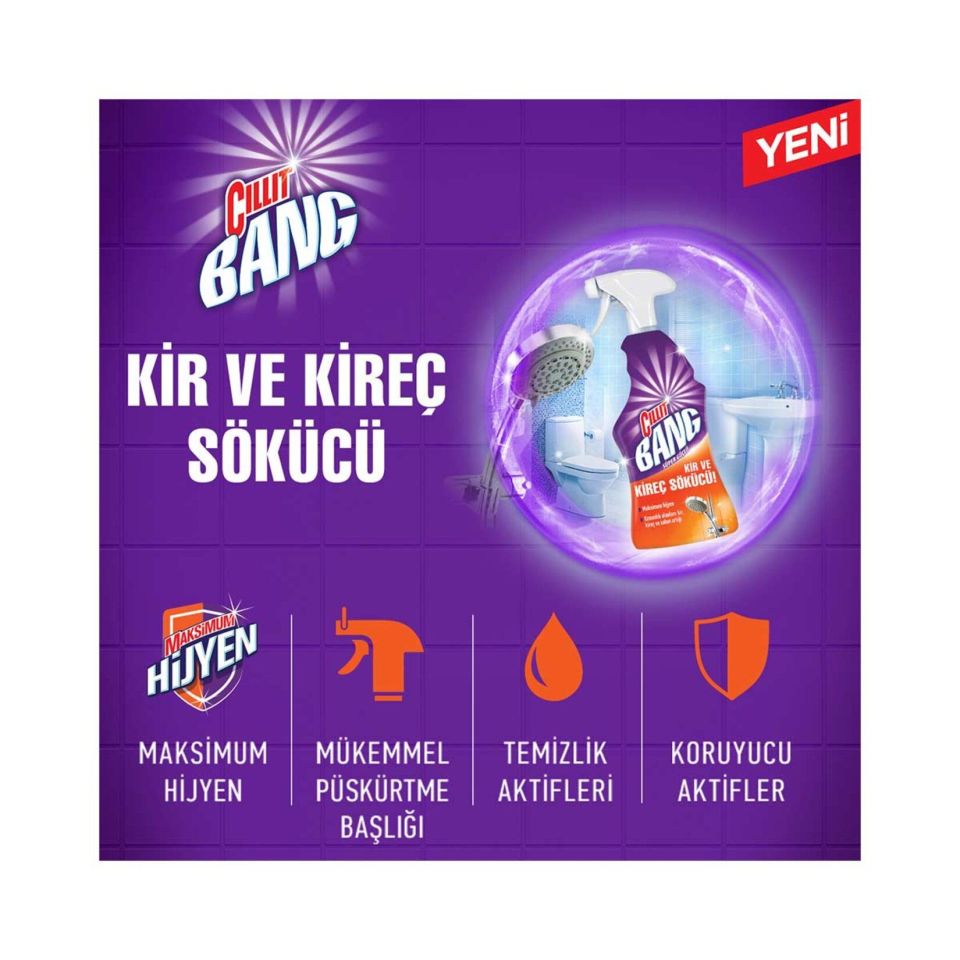 Cillit Bang Banyo Kir Ve Kireç Sökücü Sprey 750 Ml