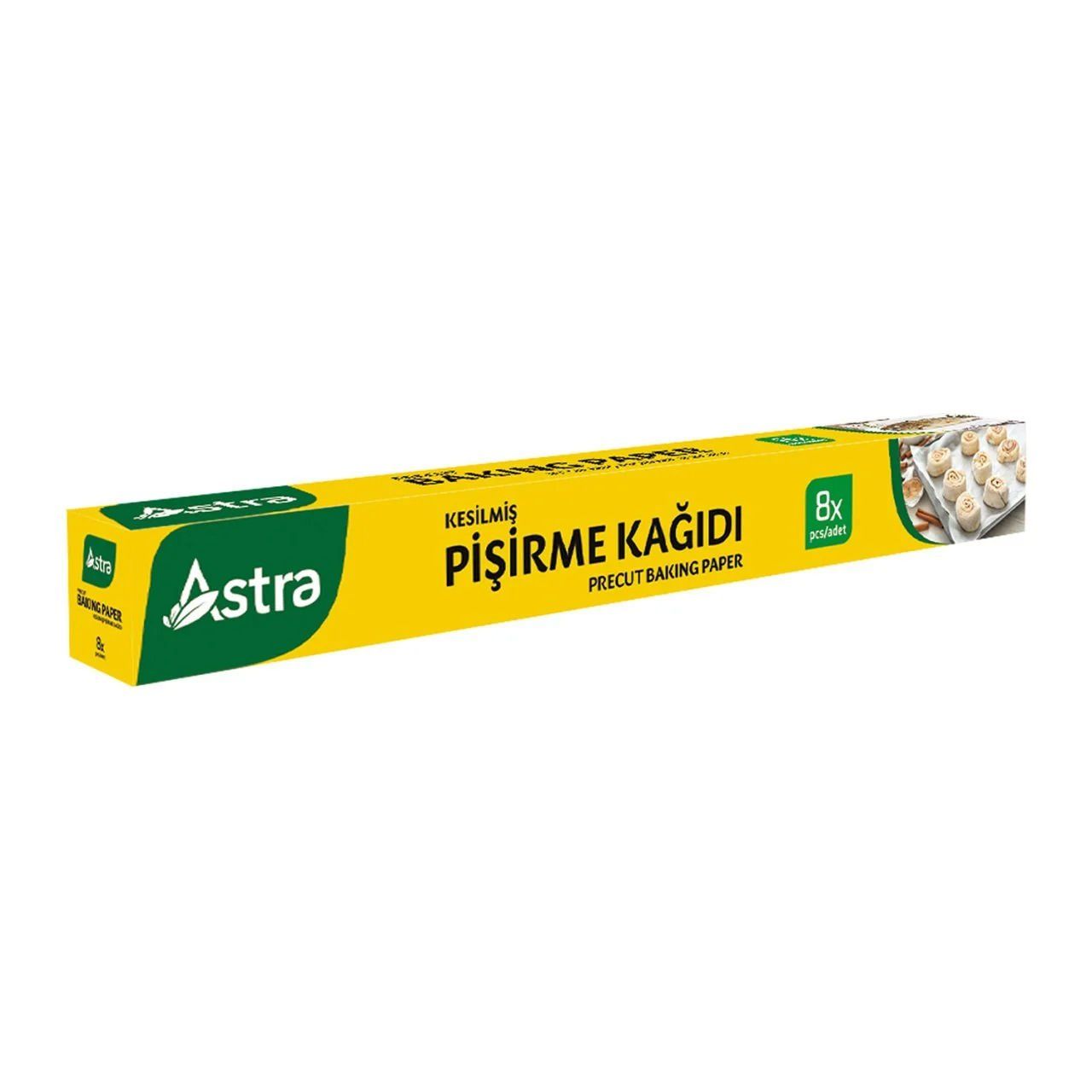 Astra 8'li Kesilmiş Pişirme Kağıdı