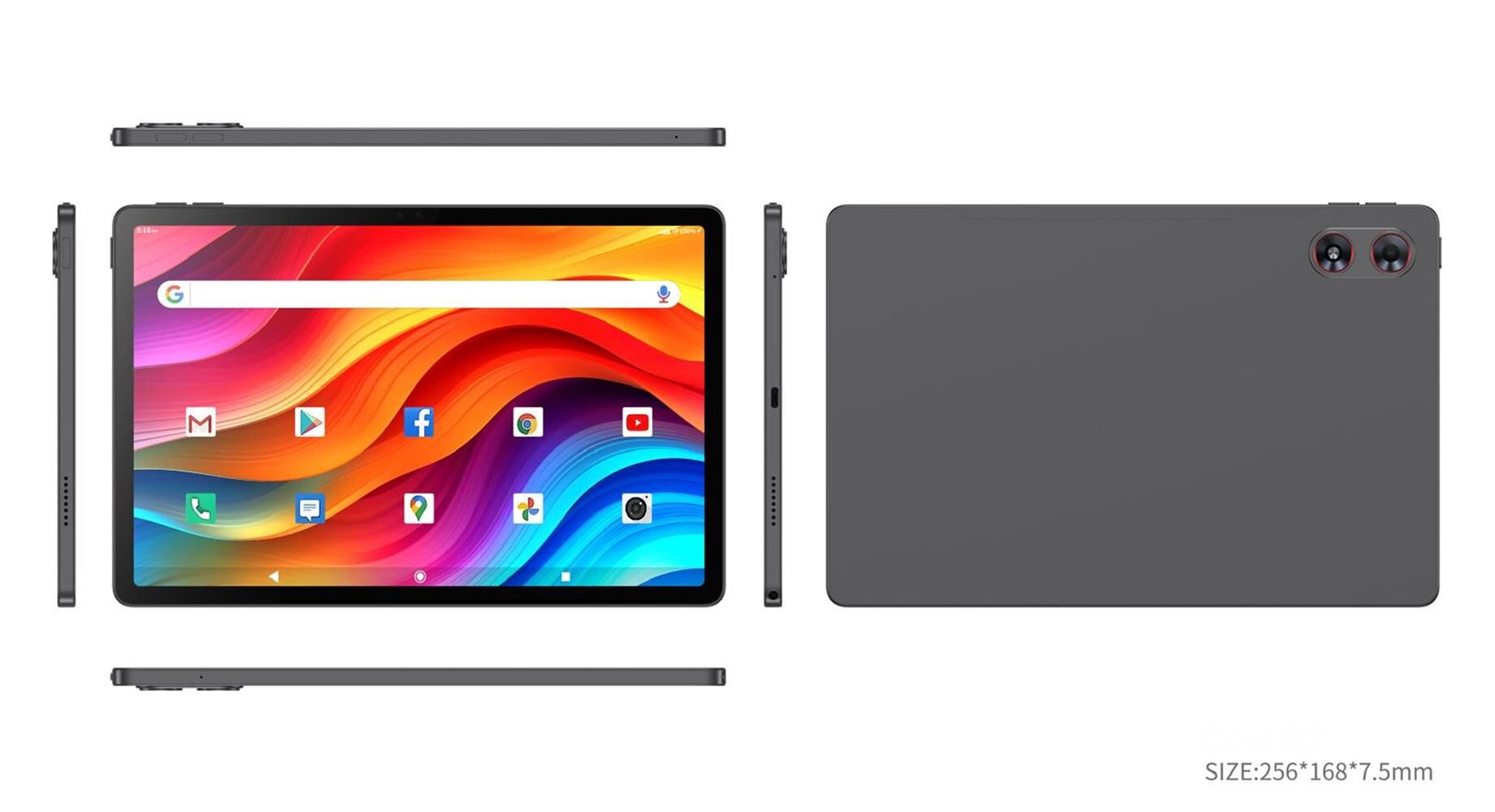 Technopc Quantum Elise T80P 10.95'' IPS 8 Core 2GHz 8-256GB 5-13MP Şeffaf Kılıf Pasif Kalem Tablet