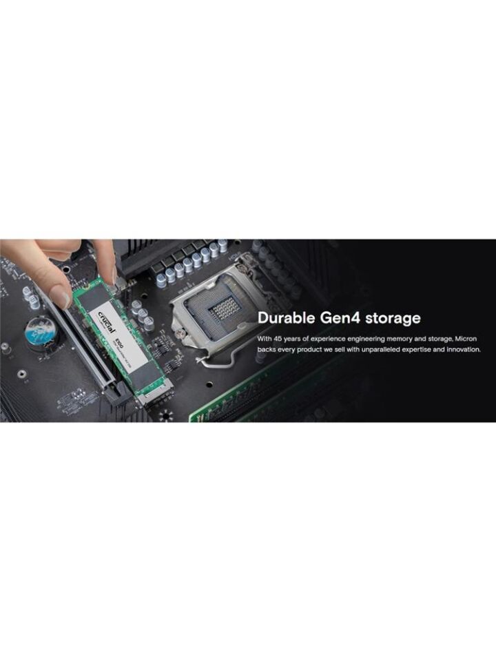 Crucial 480GB E100 CT480E100SSD8 Pcıe Gen4 2280 Nvme M.2 SSD (4700-2500 Mb-s)