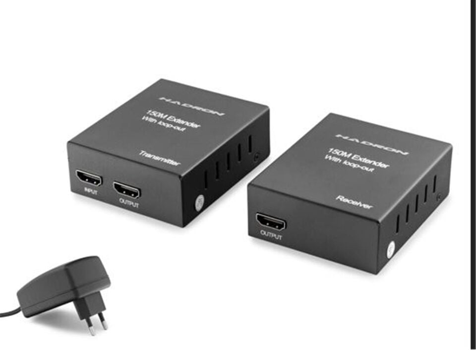 Hadron Hdx1369 150M Hdmi Extender Loop Out 1080P  Siyah