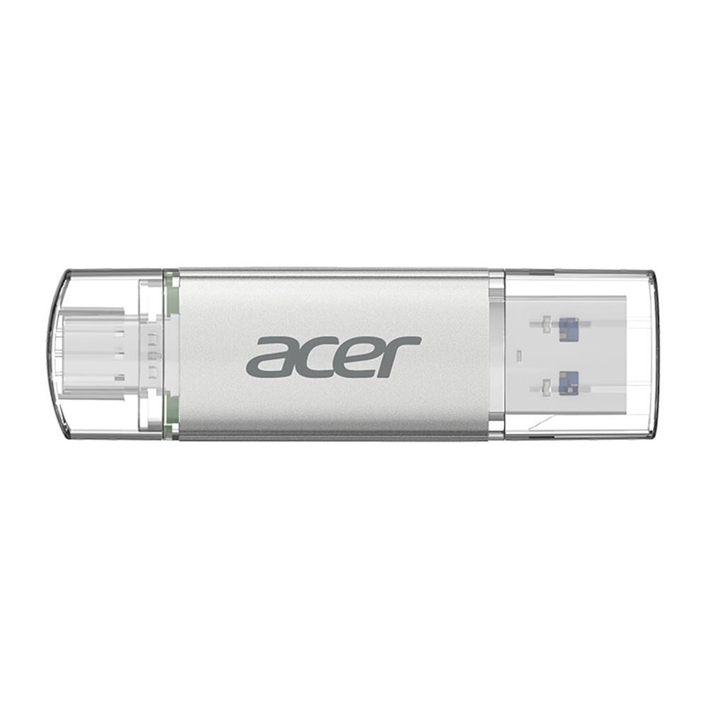 Acer 32GB USB 3.2 UT300-32GB USB-A+USB-C Çift Taraflı Metal Flash Bellek