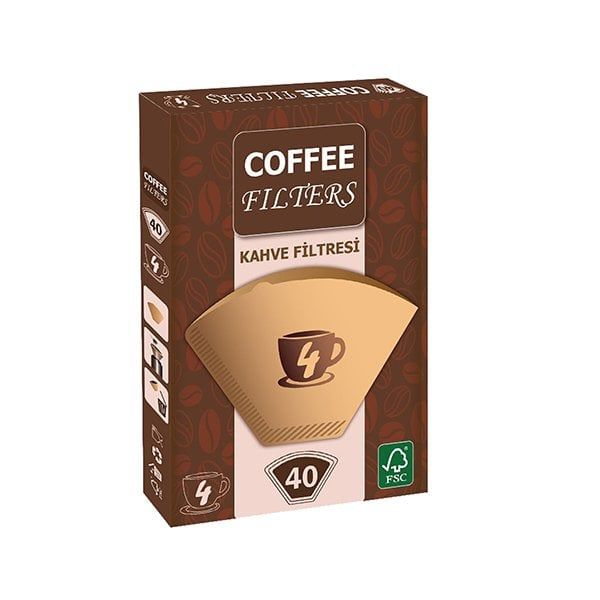 Coffee Filters Filtre Kahve Kağıdı No:4 40'lı Paket