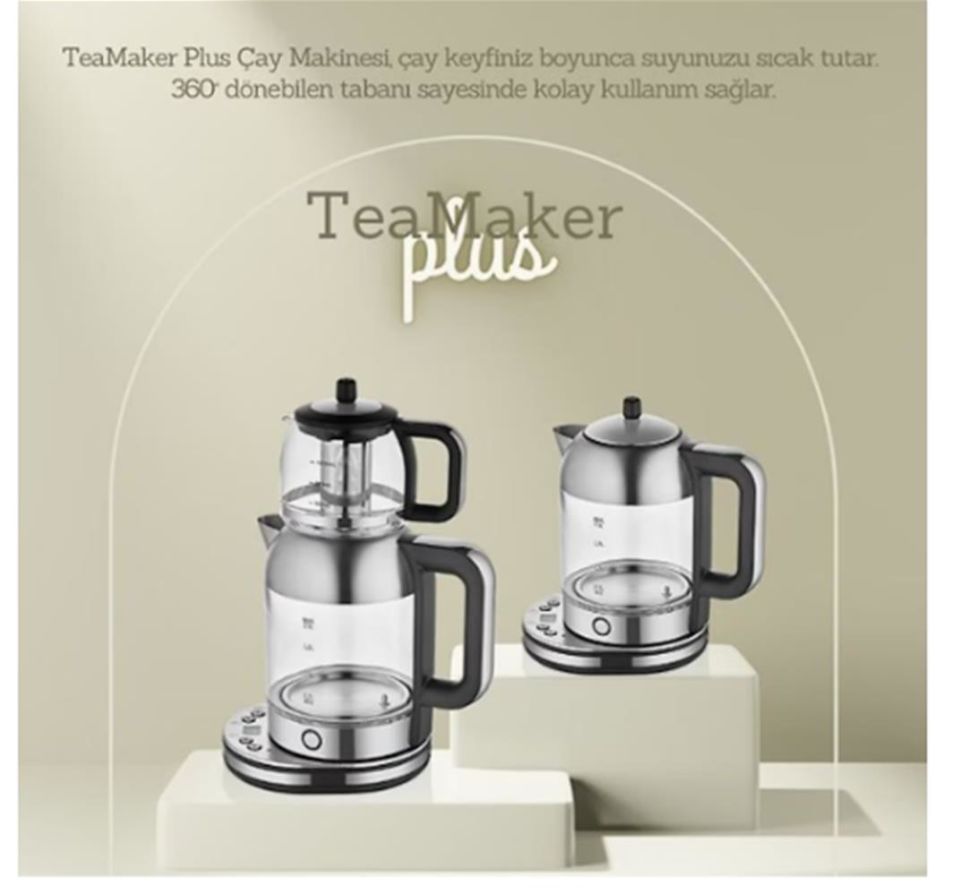 Arow Tr-4318 Tea Maker Plus Elektrikli Çaycı