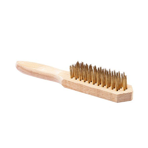 Doğuş Fırça Ahşap Saplı Sarı Çelik Tel Fırça