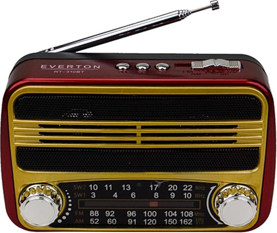 Everton Rt-310bt Bluetooth Fm-Usb-Tf Card- Nostaljik Radyo