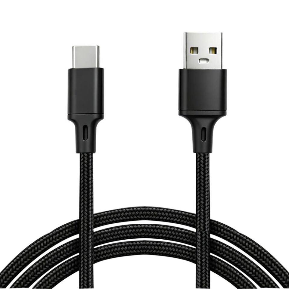 Vcom CU252 Type-C to USB 3m 15W (5V-3A) Örgülü Şarj Kablosu