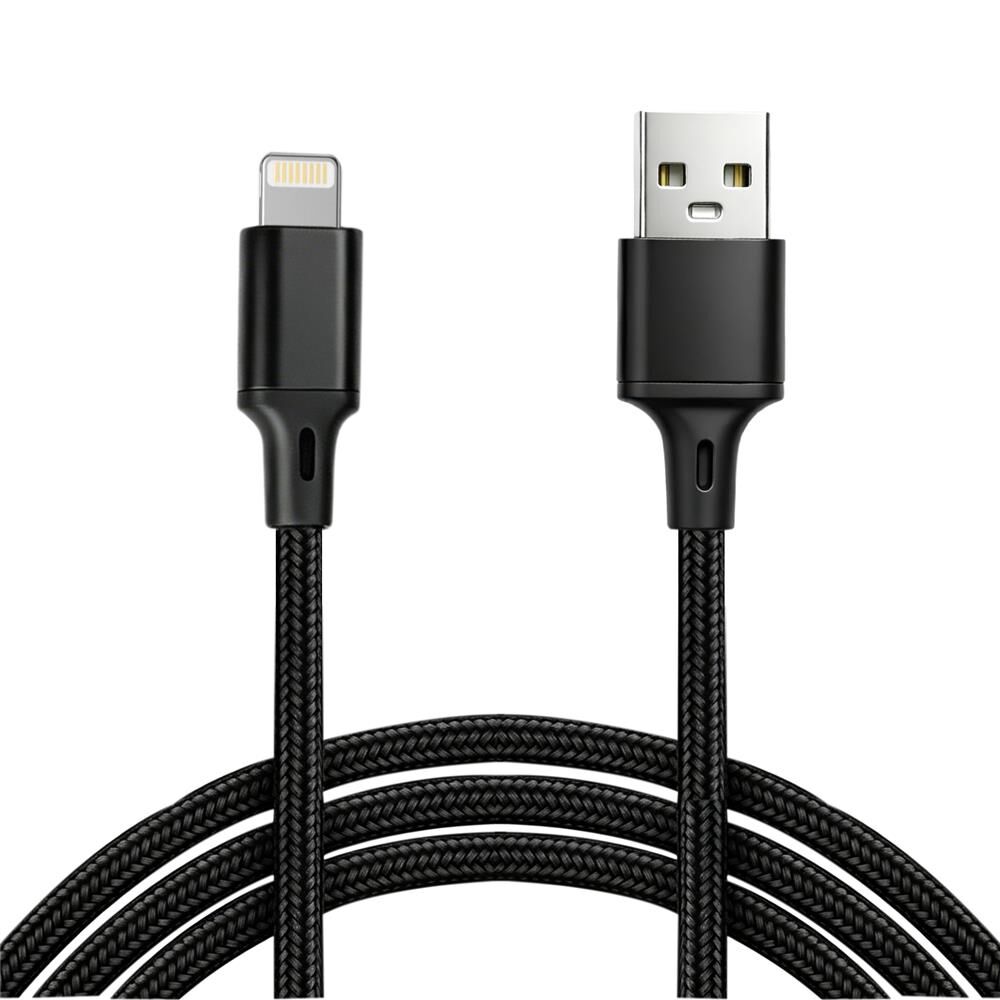 Vcom CU253 Lightning to USB 3m 10W (5V-2A) Örgülü Şarj Kablosu